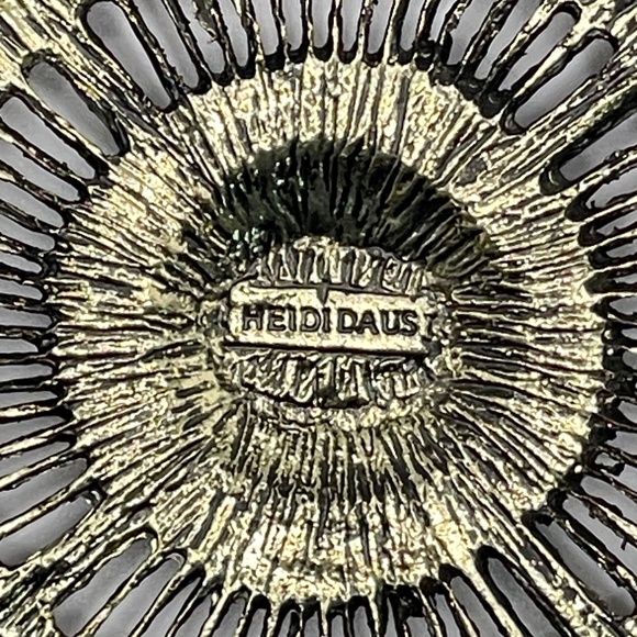 Heidi Daus Belgian Disc Turquoise Crystal Statement Necklace - Picture 8 of 12